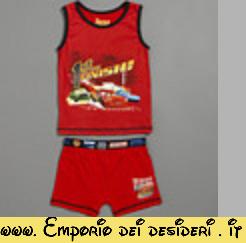 Completo canotta+pantaloncino Cars Saetta 5/6