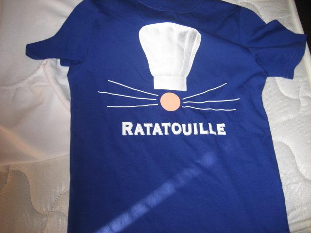 Maglietta T-shirt Ratatouille Disney 7/8 anni