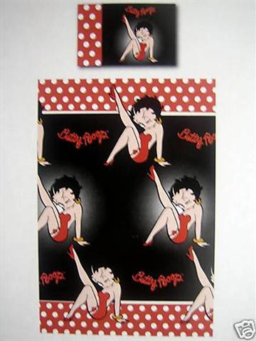 BETTY BOOP Show Girl. COPRIPIUMINO singolo Polka