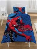 SPIDERMAN Completo Letto Copripiumino Wall