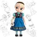Disney Store Elsa 40 cm bambola BAMBINA + Olaf Animator Collections Il regno di ghiaccio Frozen