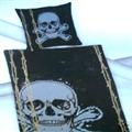 Copripiumino+Federa+CUSCINO Disney Pirati Caraibi skull