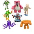 Disney Store play set gioco Cake Topper playset Toy Story 3 Buzz Lotso Bimbo Chunk Sparks 