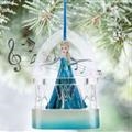 Disney Store Elsa Il regno di ghiaccio Frozen ornamento MUSICALE Albero di Natale/Statuina