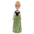 Bambola di peluche Principessa ANNA di Frozen Il regno di ghiaccio Disney Store con pelliccia
