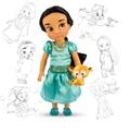 Disney Store JASMINE Principessa Bambola BAMBINA ANIMATOR COLLECTION