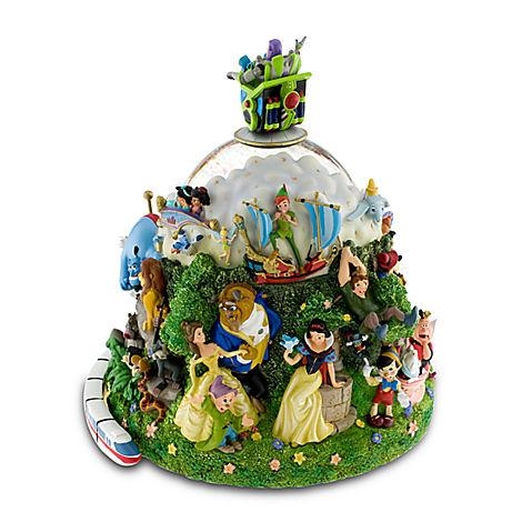 Snowglobe Carillon: World Resort Disney Store: Biancaneve,Pinocchio,Peter  Pan