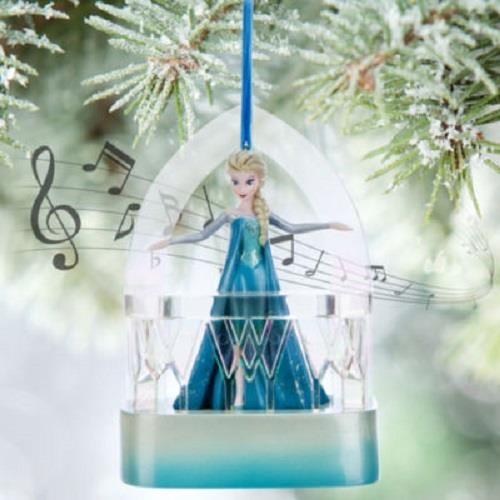 Decorazioni Natalizie Disney.Disney Store Elsa Il Regno Di Ghiaccio Frozen Ornamento Musicale Albero Di Natale Statuina