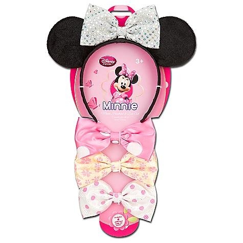 ORECCHIE DI MINNIE + 4 fiocchi x costume di Carnevale Disney Store ORIGINALI