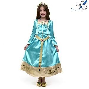 Abito Costume di Carnevale Disney Store Principessa MERIDA BRAVE RIBELLE