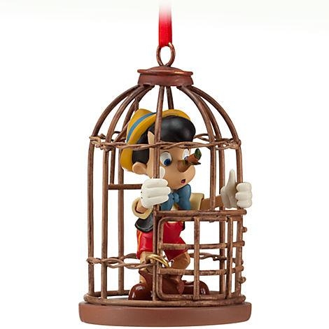 Decorazioni Natalizie Disney Store.Disney Store Decorazione Cake Topper Ornamento Pinocchio Nella Gabbia